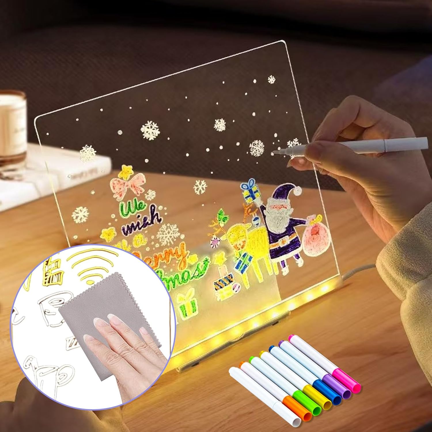 LED Acrylic Illuminated Magic Board With 7 Color