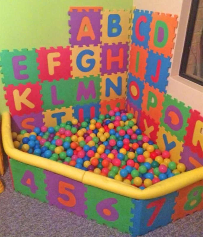 Alphabet Puzzle Foaming Playing Mat For Kids - Interlocking Foaming Floor Blocks Tiles Set Of 36 PCS